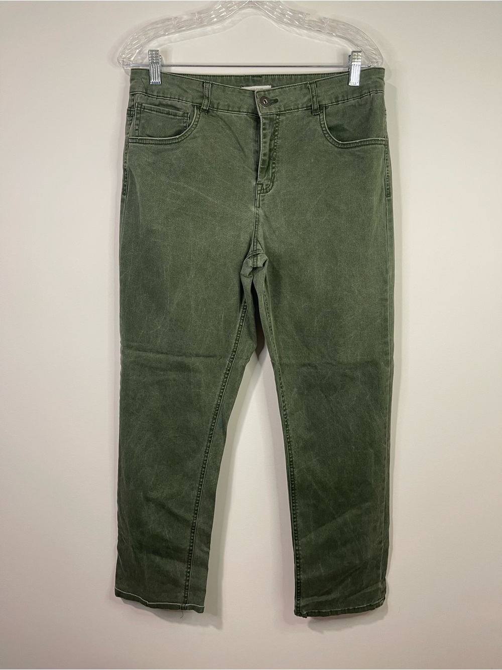Maurices Olive Slim Straight Women's Pants